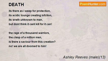 Ashley Reeves (male)(13) - DEATH