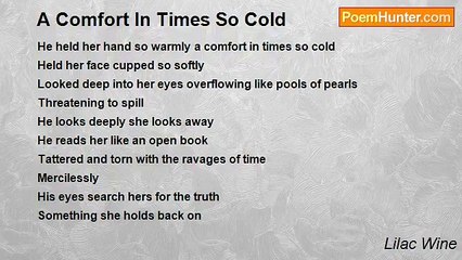 Lilac Wine - A Comfort In Times So Cold