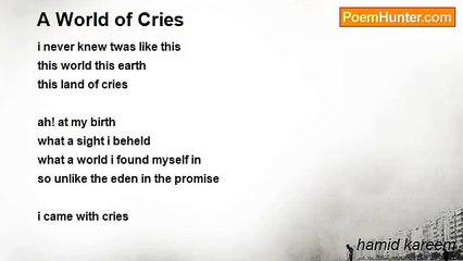 hamid kareem - A World of Cries