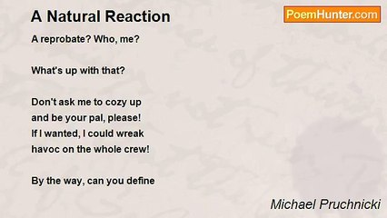 Michael Pruchnicki - A Natural Reaction