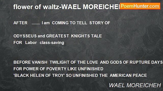 WAEL MOREICHEH - flower of waltz-WAEL MOREICHEH