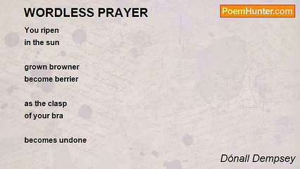 Dónall Dempsey - WORDLESS PRAYER