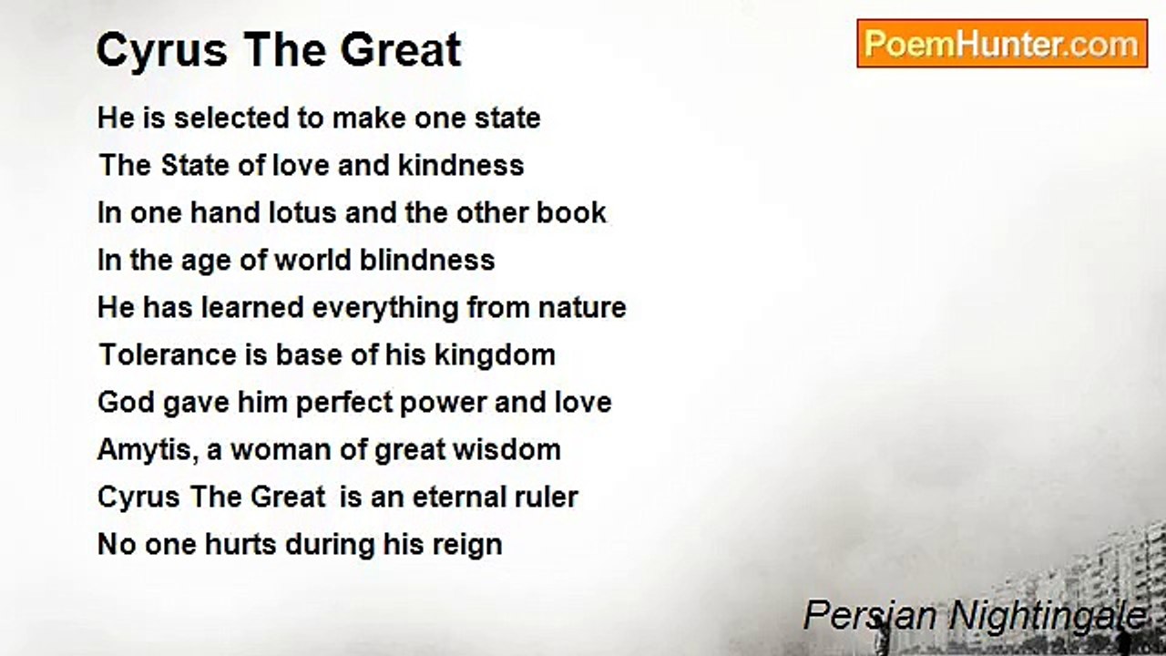 Persian Nightingale - Cyrus The Great