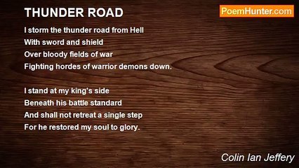 Colin Ian Jeffery - THUNDER ROAD