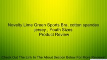 Novelty Lime Green Sports Bra, cotton spandex jersey , Youth Sizes Review