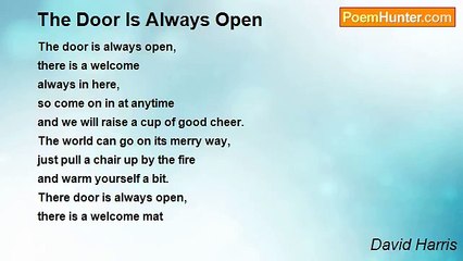 David Harris - The Door Is Always Open