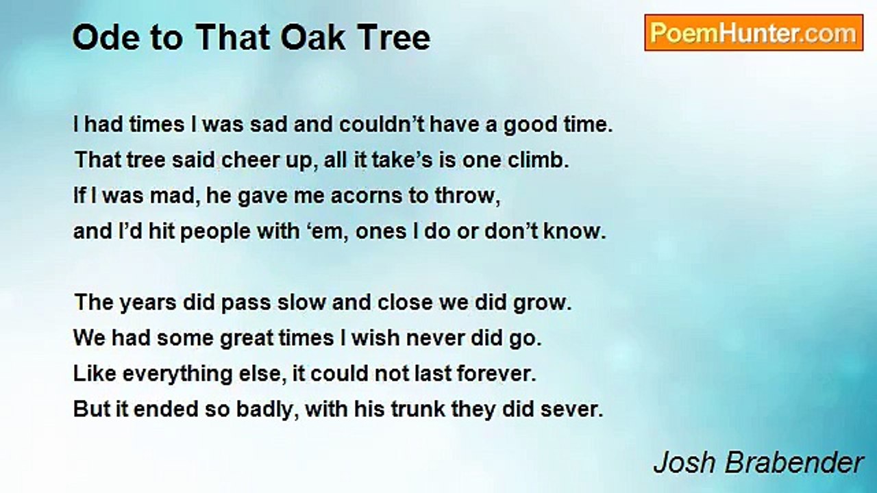 Josh Brabender - Ode to That Oak Tree