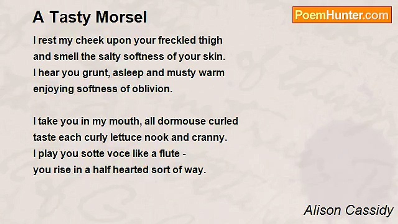 Alison Cassidy - A Tasty Morsel