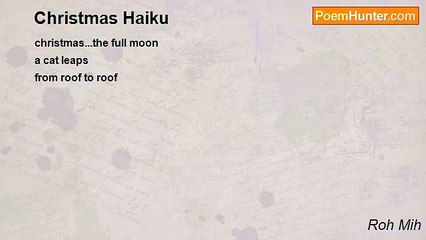 Roh Mih - Christmas Haiku