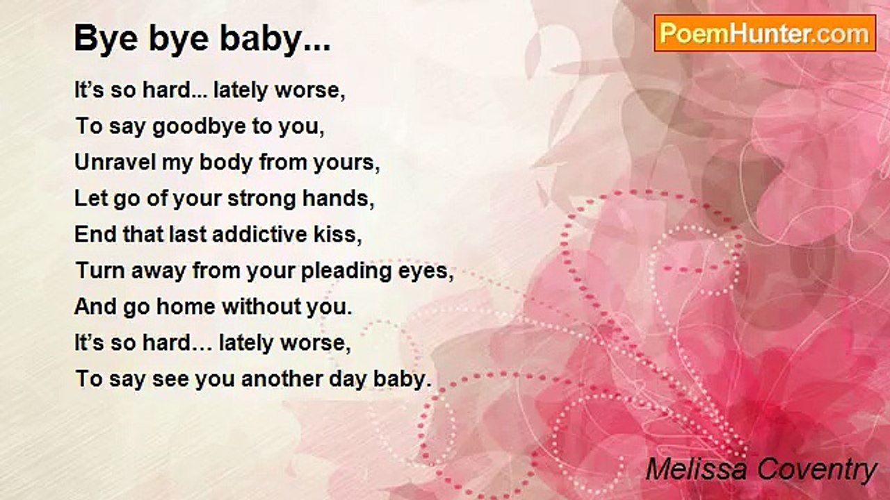 Melissa Coventry - Bye bye baby...