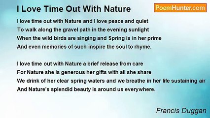 Francis Duggan - I Love Time Out With Nature