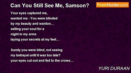 YURI DURAAN - Can You Still See Me, Samson?