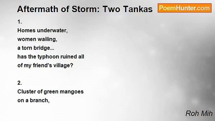 Roh Mih - Aftermath of Storm: Two Tankas