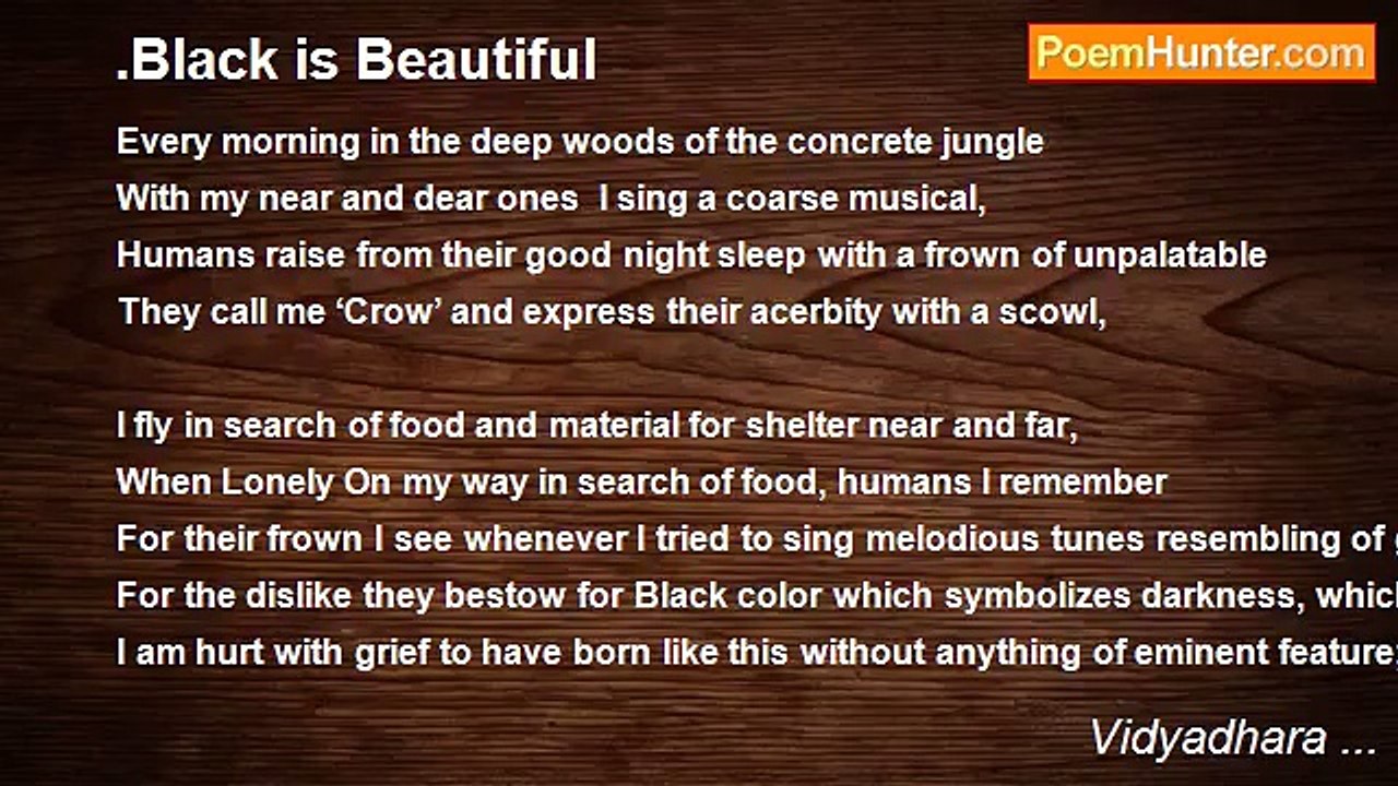 Vidyadhara ... - .Black is Beautiful