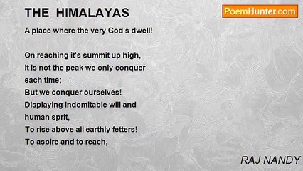RAJ NANDY - THE  HIMALAYAS