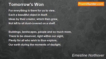 Ernestine Northover - Tomorrow's Won