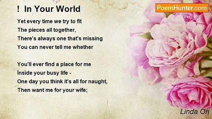 Linda Ori - !  In Your World