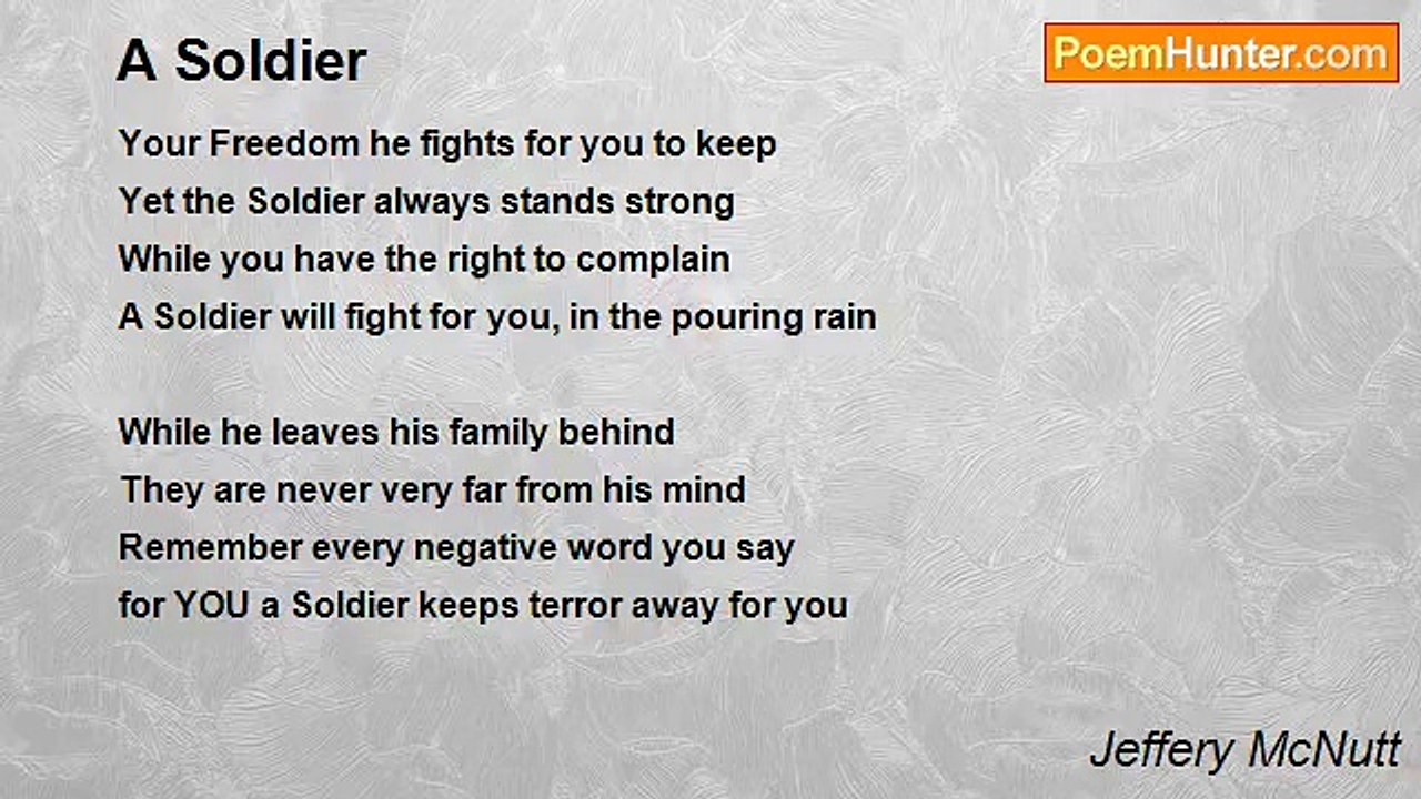 Jeffery McNutt - A Soldier