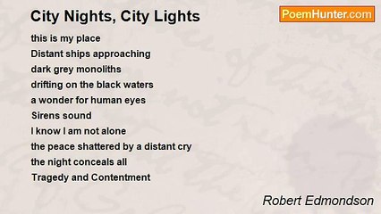 Robert Edmondson - City Nights, City Lights