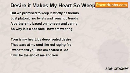 sue crocker - Desire it Makes My Heart So Weep