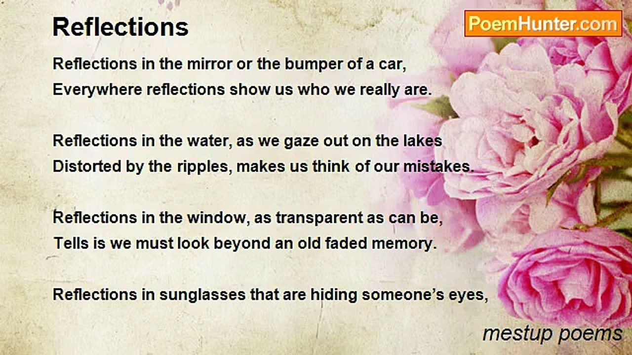 mestup poems - Reflections