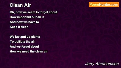 Jerry Abrahamson - Clean Air