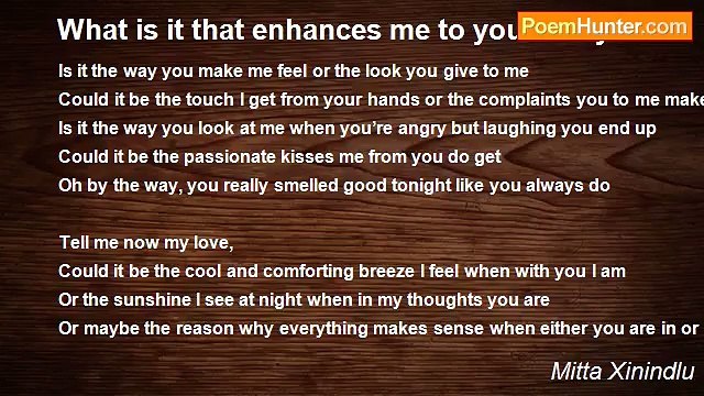 Mitta Xinindlu - What is it that enhances me to your body?