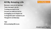 Abdelmajid Seghir - All My Amazing Life