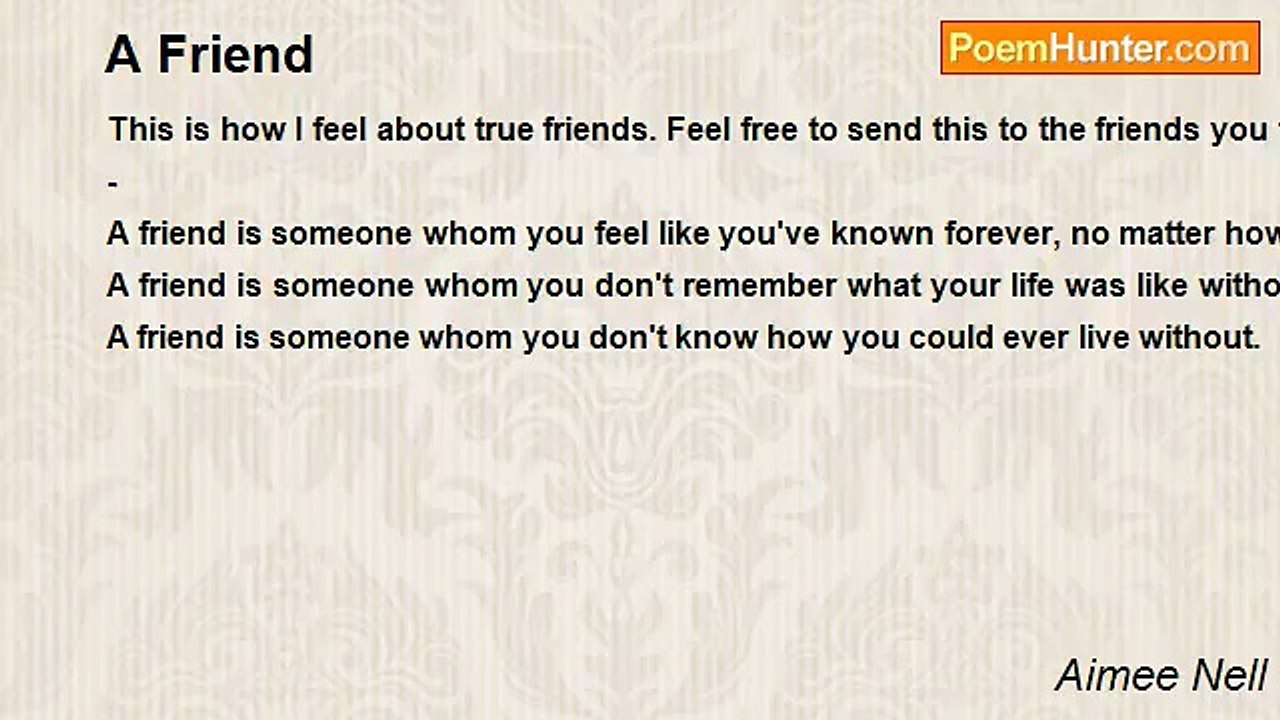 Aimee Nell - A Friend