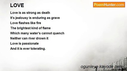 ogunleye kayode peter - LOVE