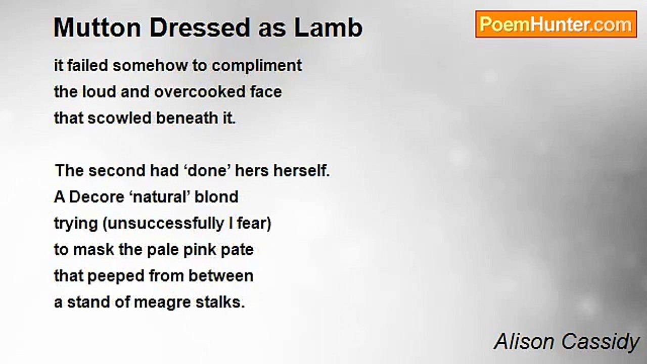 Alison Cassidy - Mutton Dressed as Lamb