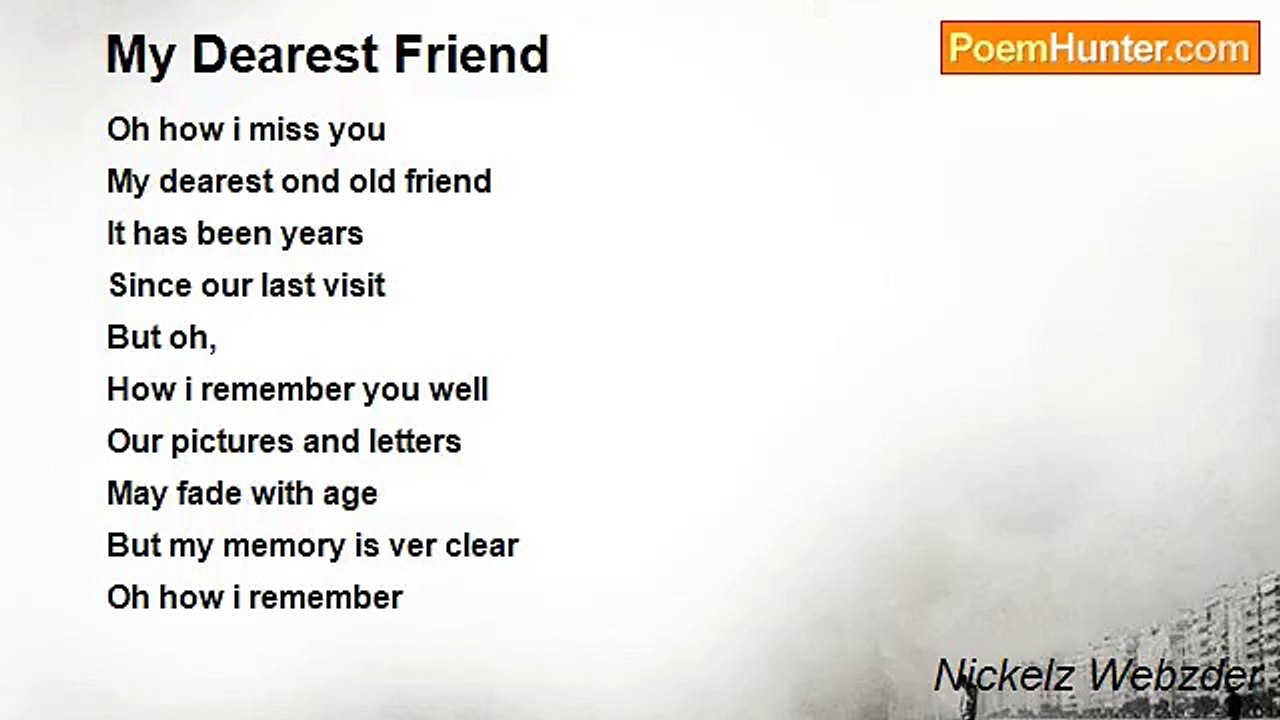 Nickelz Webzder - My Dearest Friend