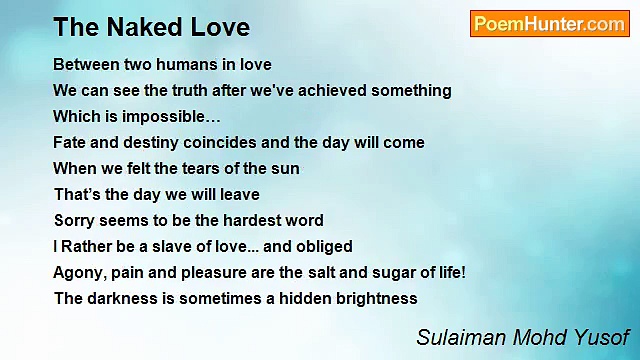 Sulaiman Mohd Yusof - The Naked Love
