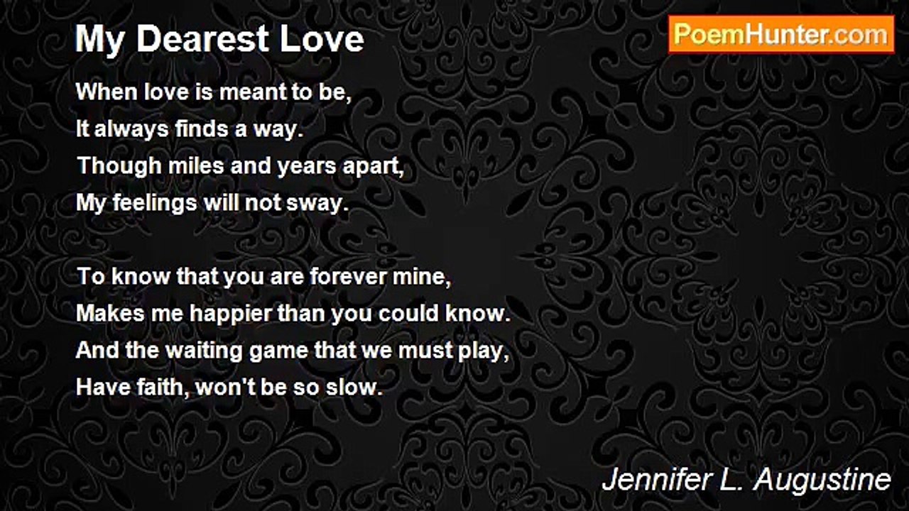 Jennifer L. Augustine - My Dearest Love