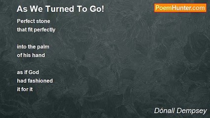 Dónall Dempsey - As We Turned To Go!