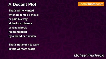 Michael Pruchnicki - A Decent Plot