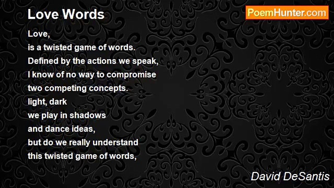 David DeSantis - Love Words