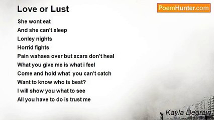 Kayla Degraw - Love or Lust