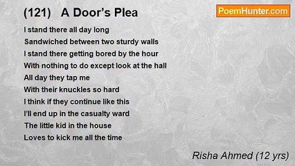 Risha Ahmed (12 yrs) - (121)   A Door’s Plea