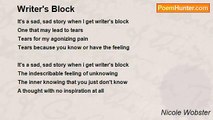 Nicole Wobster - Writer's Block