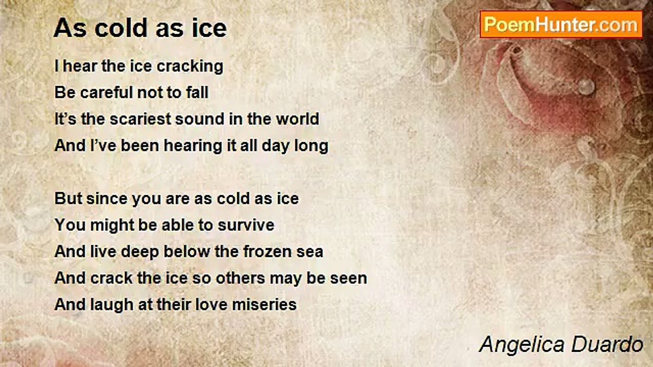 Angelica Duardo - As cold as ice