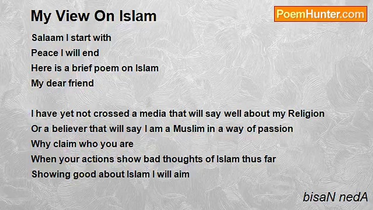 bisaN nedA - My View On Islam