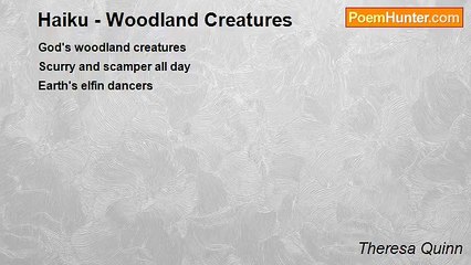Theresa Quinn - Haiku - Woodland Creatures