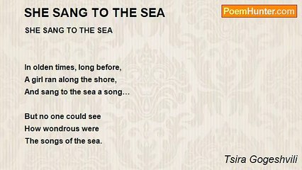 Tsira Gogeshvili - SHE SANG TO THE SEA