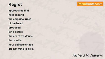 Richard R. Navarro - Regret