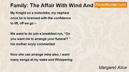 Margaret Alice - Family: The Affair With Wind And Speed