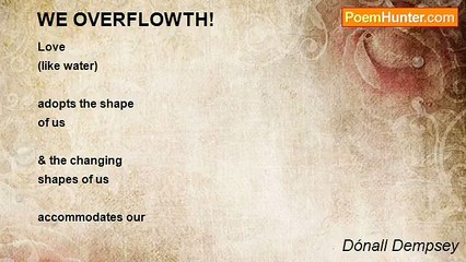 Dónall Dempsey - WE OVERFLOWTH!