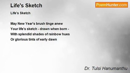 Dr. Tulsi Hanumanthu - Life's Sketch
