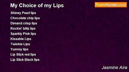Jasmine Aira - My Choice of my Lips