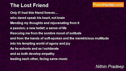 Nithin Pradeep - The Lost Friend